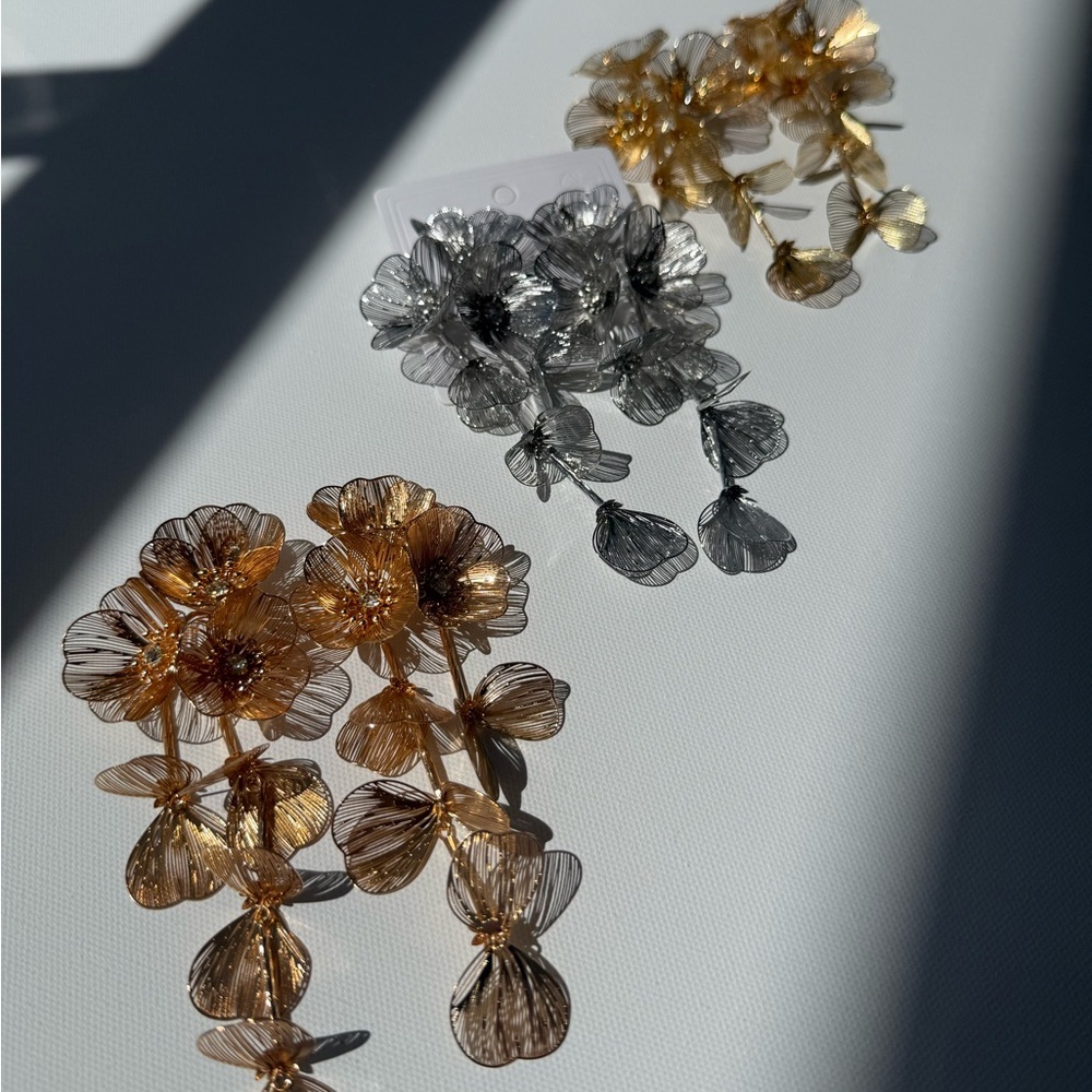 Zara Kate Middleton cascading floral earrings - Picture 4 of 16